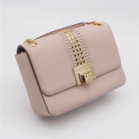 michael kors tina medium shoulder flap ballet|NWT Michael Kors 35H7GT4F2L Tina Medium Studded Shoulder .